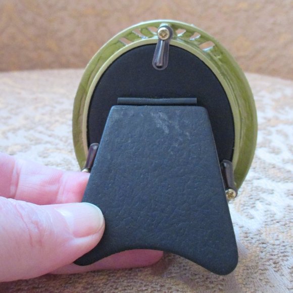 bombay company - oval jeweled mini picture frame - 2x2.5 - Picture 2 of 2